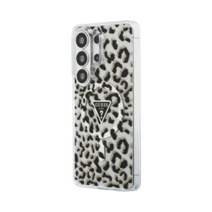 Coque Galaxy S26 Ultra Guess IML Leopard Print Triangle MagSafe - Samsung noire — visuel 2