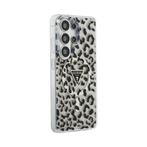 Coque Galaxy S26 Ultra Guess IML Leopard Print Triangle MagSafe - Samsung noire — visuel 4