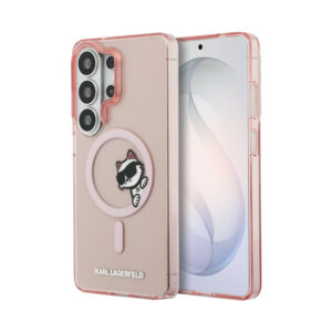 Coque Galaxy S26 Ultra Karl Lagerfeld IML Peekaboo Choupette MagSafe - Samsung rose