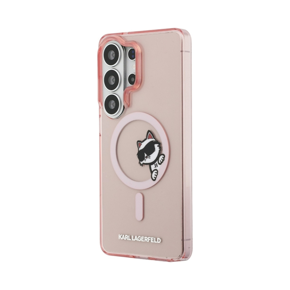 Coque Galaxy S26 Ultra Karl Lagerfeld IML Peekaboo Choupette MagSafe - Samsung rose — visuel 2