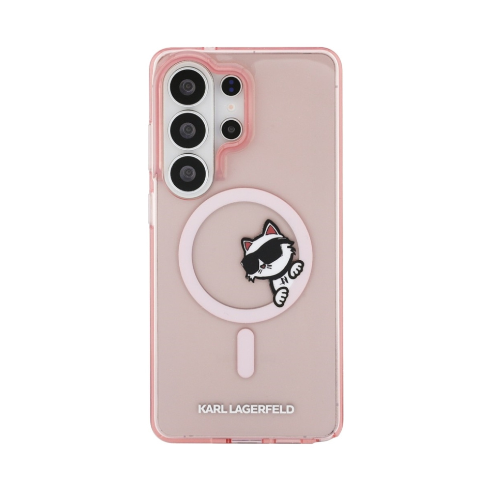 Coque Galaxy S26 Ultra Karl Lagerfeld IML Peekaboo Choupette MagSafe - Samsung rose — visuel 3