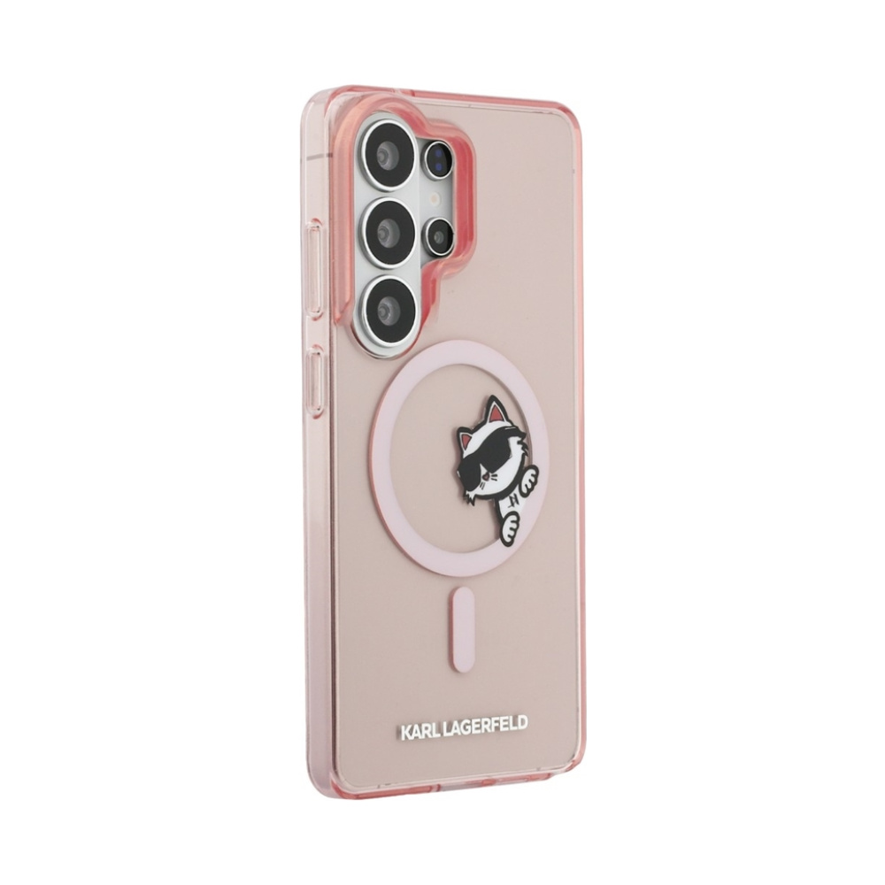 Coque Galaxy S26 Ultra Karl Lagerfeld IML Peekaboo Choupette MagSafe - Samsung rose — visuel 4