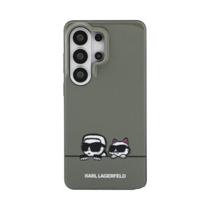 Coque Galaxy S26 Ultra Karl Lagerfeld IML Peekaboo Karl & Choupette MagSafe - Samsung noire — visuel 3