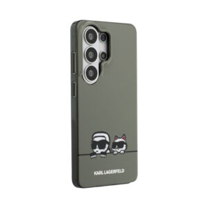 Coque Galaxy S26 Ultra Karl Lagerfeld IML Peekaboo Karl & Choupette MagSafe - Samsung noire — visuel 4