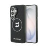 Coque Galaxy S26 Ultra Karl Lagerfeld IML Repeated Choupette MagSafe - Samsung noire