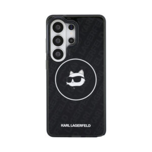 Coque Galaxy S26 Ultra Karl Lagerfeld IML Repeated Choupette MagSafe - Samsung noire — visuel 3
