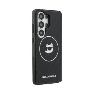 Coque Galaxy S26 Ultra Karl Lagerfeld IML Repeated Choupette MagSafe - Samsung noire — visuel 4