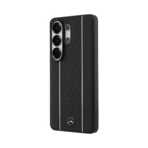 Coque Galaxy S26 Ultra Mercedes Laurel Leaves Vertical Stripes MagSafe Case noire et blanche — visuel 2