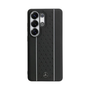 Coque Galaxy S26 Ultra Mercedes Laurel Leaves Vertical Stripes MagSafe Case noire et blanche — visuel 3