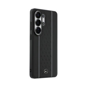 Coque Galaxy S26 Ultra Mercedes Laurel Leaves Vertical Stripes MagSafe Case noire et blanche — visuel 4