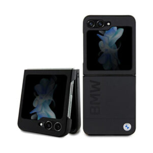 Coque Galaxy Z Flip 5 BMW Leather Hot Stamp - Samsung noire