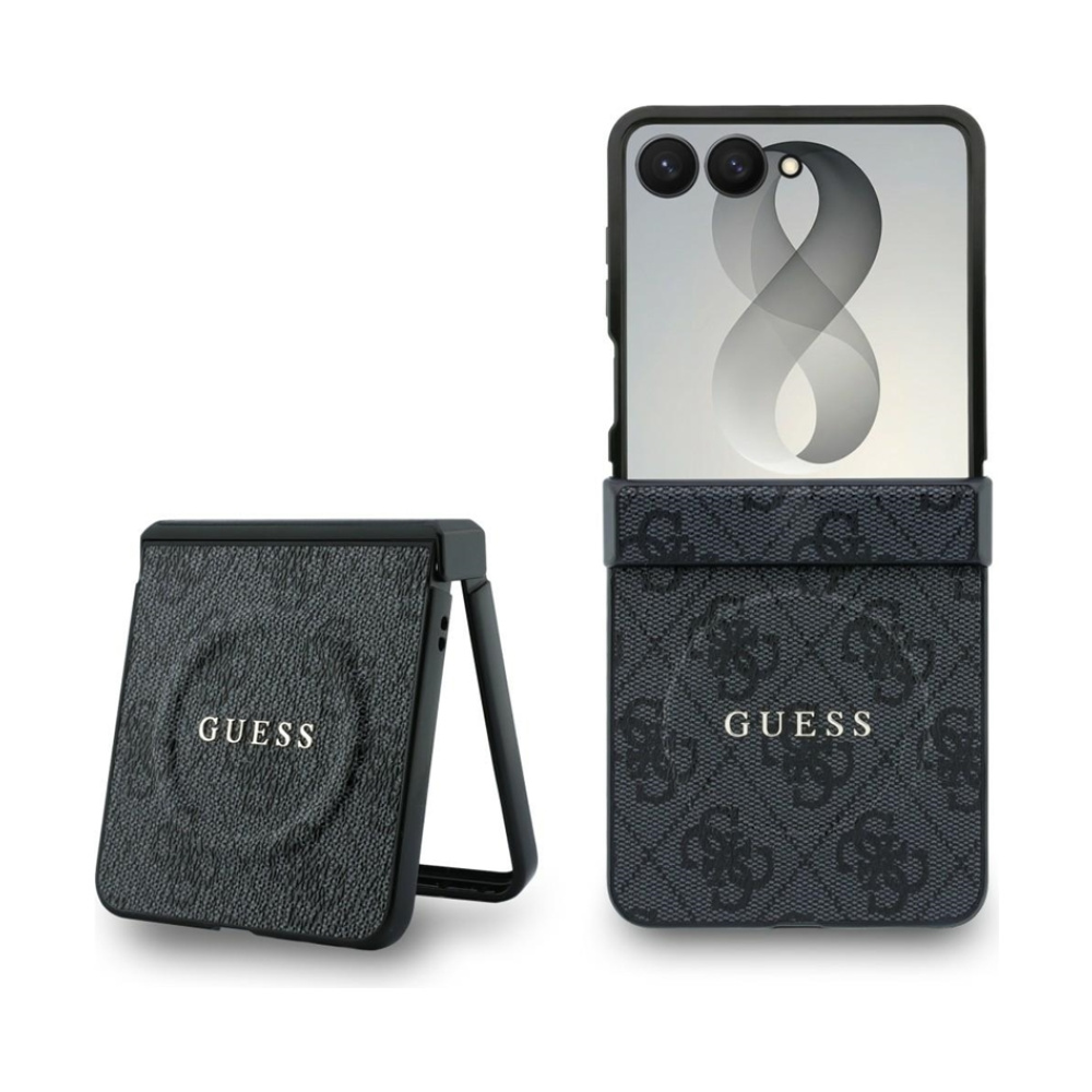 Coque Galaxy Z Flip 8 Guess 4G Classic MagSafe - Samsung noire