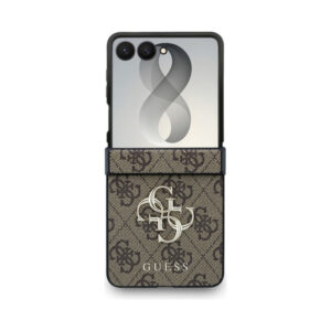 Coque Galaxy Z Flip 8 Guess Big 4G Logo - Samsung brune — visuel 2