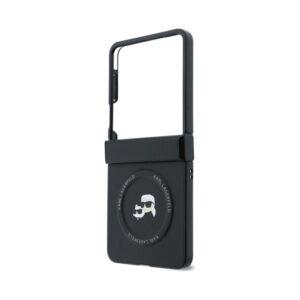 Coque Galaxy Z Flip 8 Karl Lagerfeld Karl & Choupette Pins MagSafe - Samsung noire — visuel 5