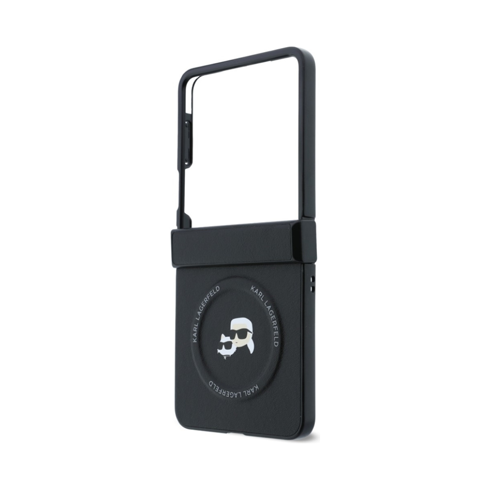 Coque Galaxy Z Flip 8 Karl Lagerfeld Karl & Choupette Pins MagSafe - Samsung noire — visuel 5