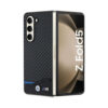 Coque Galaxy Z Fold 5 BMW Leather Carbon noire