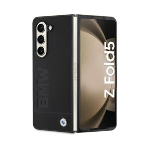 Coque Galaxy Z Fold 5 BMW Signature Logo Imprint noire