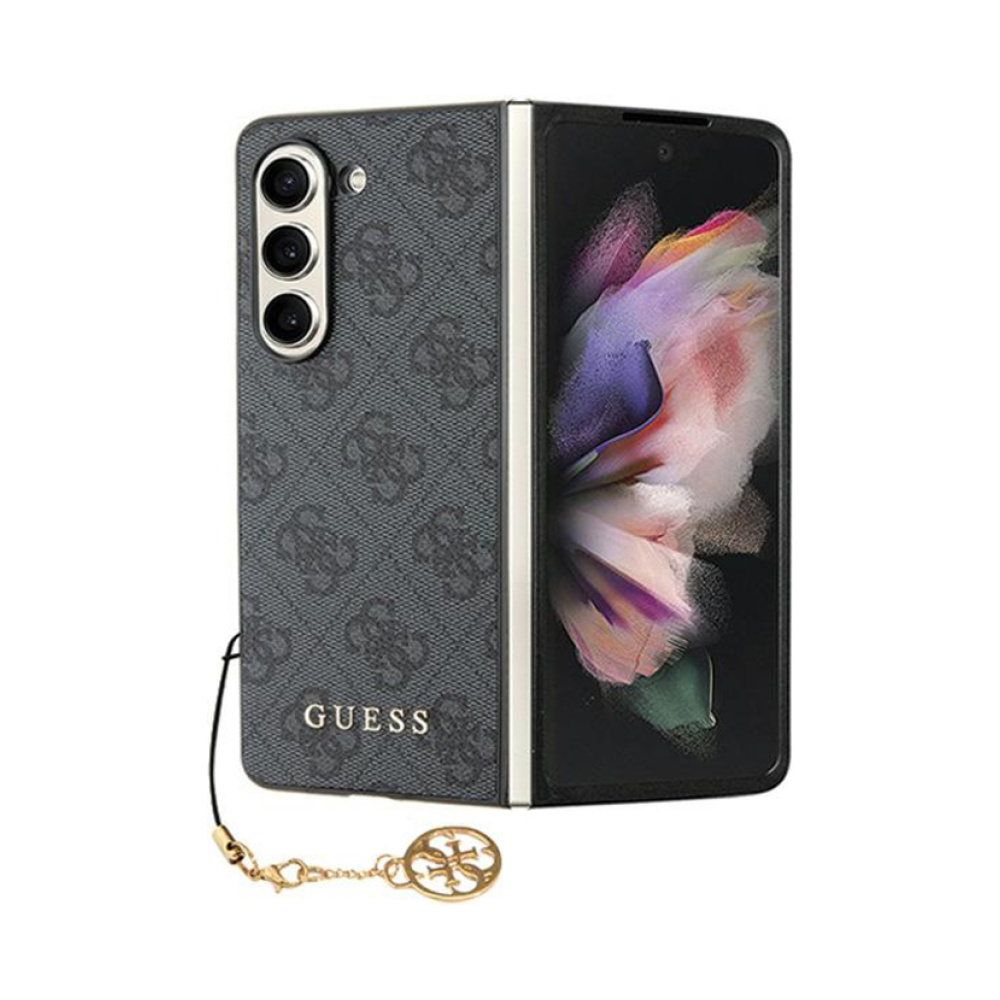 Coque Galaxy Z Fold 5 Guess 4G Charms Collection - Samsung grise