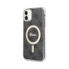 Coque iPhone 11 Guess 4G MagSafe noire