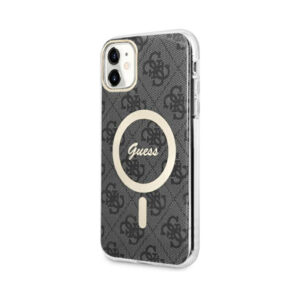 Coque iPhone 11 Guess 4G MagSafe noire