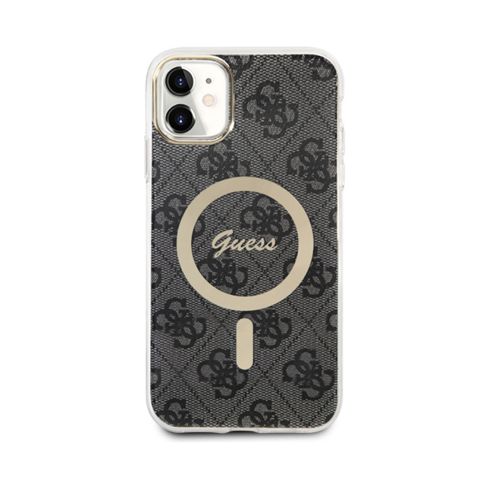 Coque iPhone 11 Guess 4G MagSafe noire — visuel 2