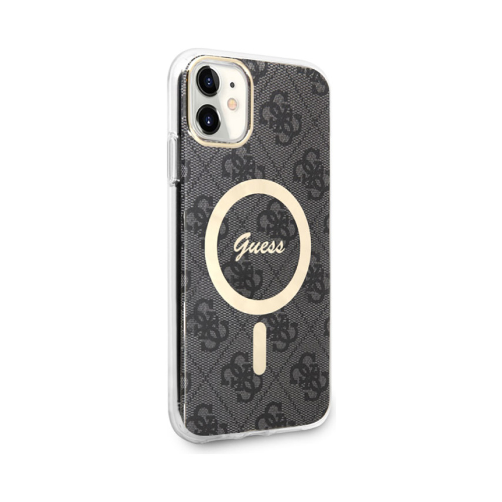 Coque iPhone 11 Guess 4G MagSafe noire — visuel 3