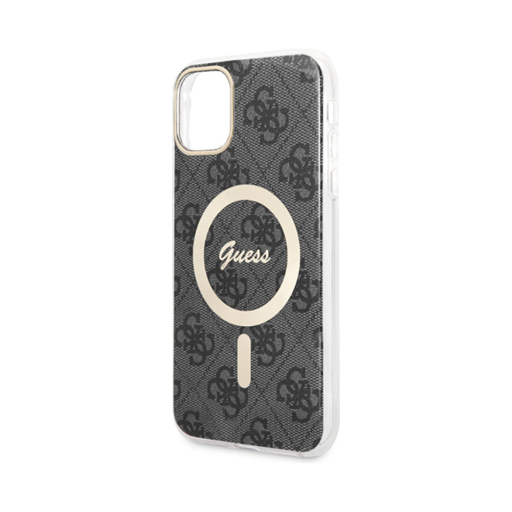 Coque iPhone 11 Guess 4G MagSafe noire — visuel 5