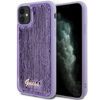 Coque iPhone 11 Guess Sequin Script Metal violette
