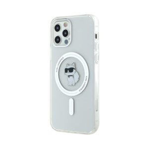 Coque iPhone 12 et iPhone 12 Pro Karl Lagerfeld IML Choupette MagSafe transparente — visuel 2