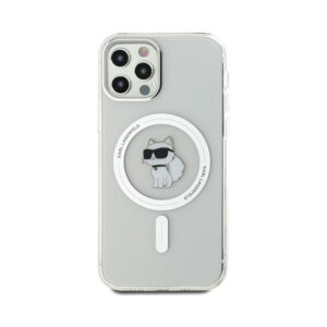 Coque iPhone 12 et iPhone 12 Pro Karl Lagerfeld IML Choupette MagSafe transparente — visuel 3