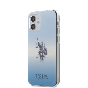 Coque iPhone 12 Mini US Polo Assn Dh & Logo Gradient bleue