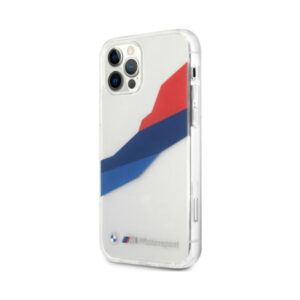 Coque iPhone 12 Pro Max BMW Motorsport Tricolor transparente — visuel 2