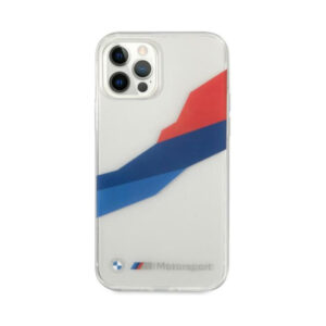 Coque iPhone 12 Pro Max BMW Motorsport Tricolor transparente — visuel 3