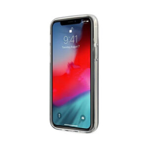 Coque iPhone 12 Pro Max Guess Glitter Gradient Script noire — visuel 5