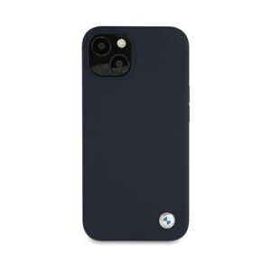 Coque iPhone 13 mini BMW Silicone Signature Llogo bleu marine — visuel 2