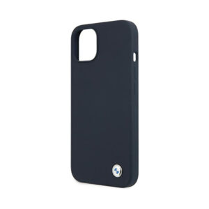 Coque iPhone 13 mini BMW Silicone Signature Llogo bleu marine — visuel 5