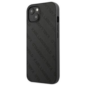 Coque iPhone 13 mini Karl Lagerfeld Perforated Allover noire — visuel 2