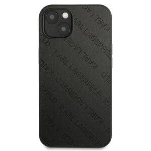 Coque iPhone 13 mini Karl Lagerfeld Perforated Allover noire — visuel 3