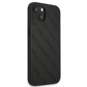 Coque iPhone 13 mini Karl Lagerfeld Perforated Allover noire — visuel 4