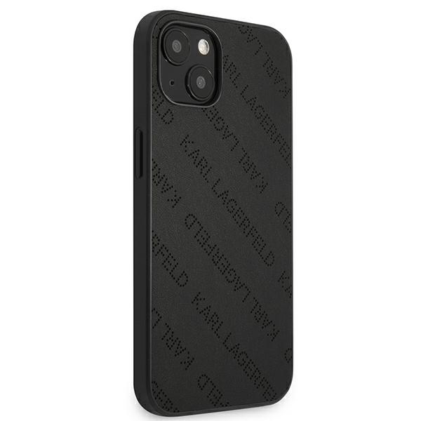 Coque iPhone 13 mini Karl Lagerfeld Perforated Allover noire — visuel 4