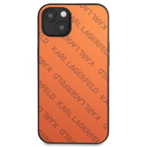 Coque iPhone 13 mini Karl Lagerfeld Perforated Allover orange — visuel 3