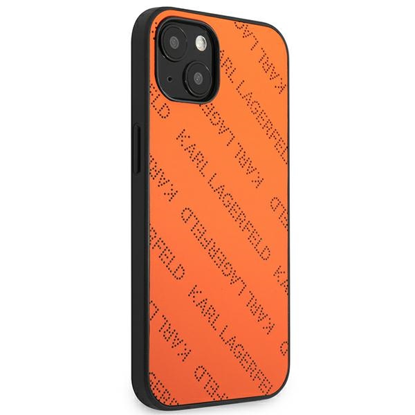 Coque iPhone 13 mini Karl Lagerfeld Perforated Allover orange — visuel 4