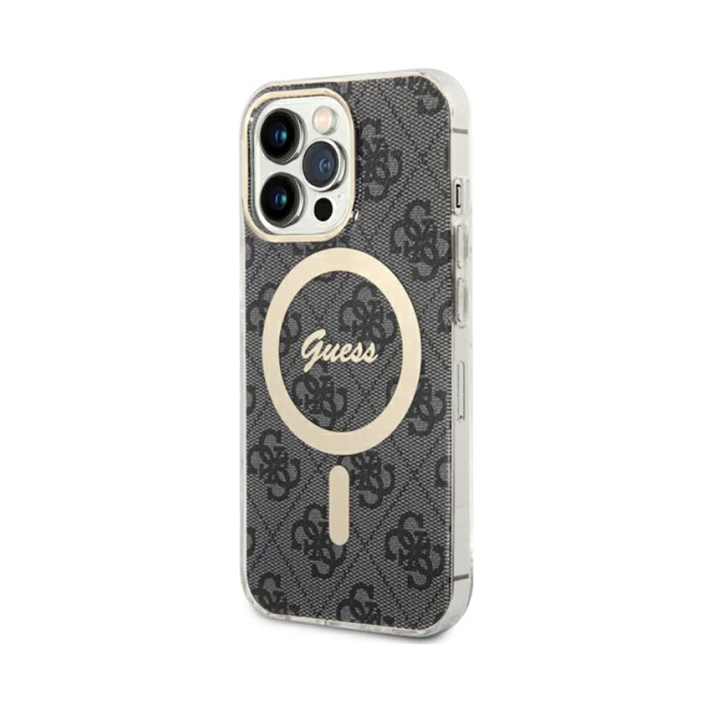 Coque iPhone 13 Pro Guess 4G MagSafe noire