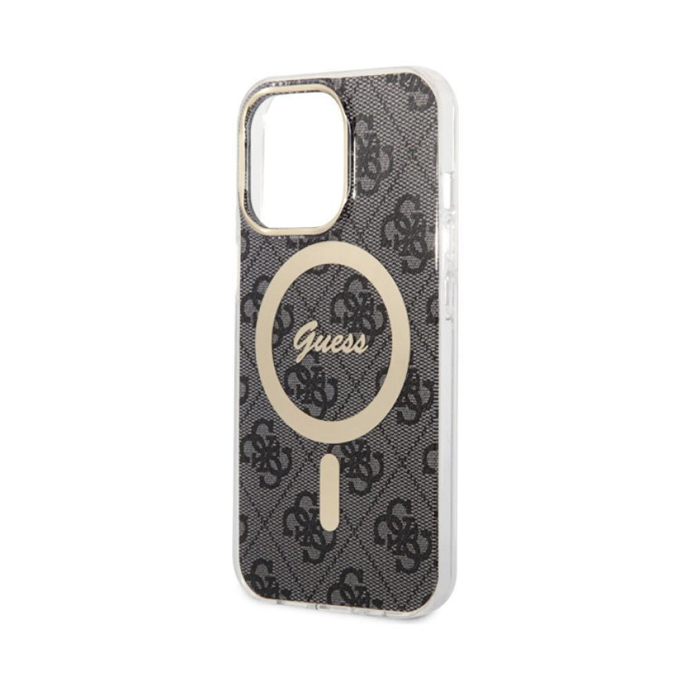 Coque iPhone 13 Pro Guess 4G MagSafe noire — visuel 5