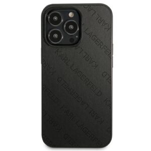 Coque iPhone 13 Pro Karl Lagerfeld Perforated Allover noire — visuel 3