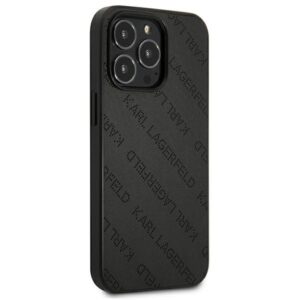 Coque iPhone 13 Pro Karl Lagerfeld Perforated Allover noire — visuel 4