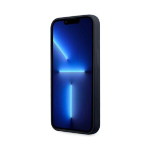 Coque iPhone 13 Pro Max BMW Silicone Signature Llogo bleu marine — visuel 5