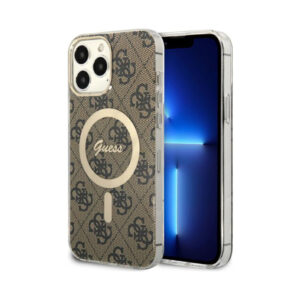 Coque iPhone 13 Pro Max Guess 4G MagSafe brune