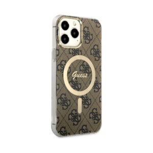 Coque iPhone 13 Pro Max Guess 4G MagSafe brune — visuel 4