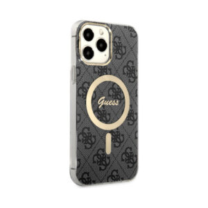 Coque iPhone 13 Pro Max Guess 4G MagSafe noire — visuel 4